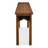 Equestrian Console Table Reclaimed Wood - LOOMLAN - Sarreid - Console Tables