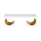 Equinox White Rectangular Cocktail Table - LOOMLAN - Chelsea House - Coffee Tables
