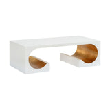 Equinox White Rectangular Cocktail Table - LOOMLAN - Chelsea House - Coffee Tables