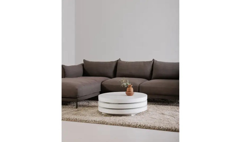 31.5 Inch Coffee Table White Modern