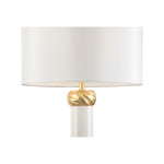 Etched Cuff Marble Gold Accent Design Table Lamp - LOOMLAN - Chelsea House - Table Lamps