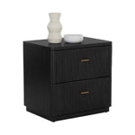 Etienne Linear Designed Wooden Nightstand - LOOMLAN - SUNPAN - Nightstands