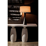 Evelyn Wood White Rectangle Console Table - LOOMLAN - Noir - Console Tables