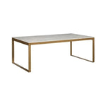 Evert Marble Top Rectangular Coffee Table - LOOMLAN - SUNPAN - Coffee Tables