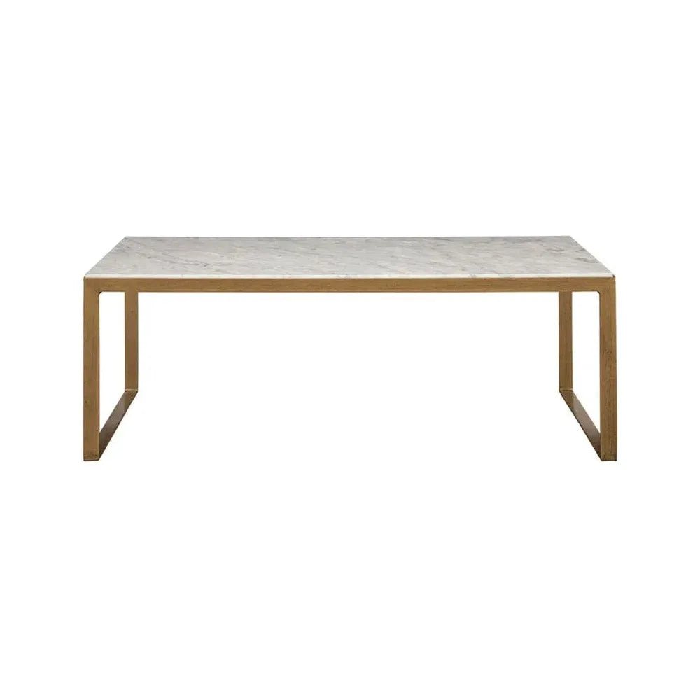 Evert Marble Top Rectangular Coffee Table - LOOMLAN - SUNPAN - Coffee Tables