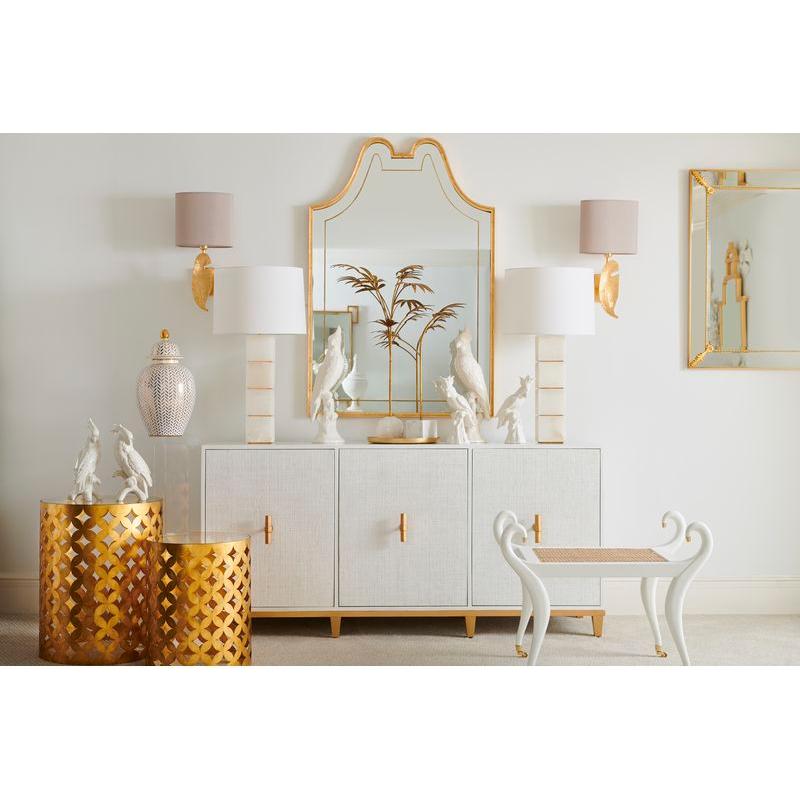 Stacked Gold Leaf Finish Table Lamp