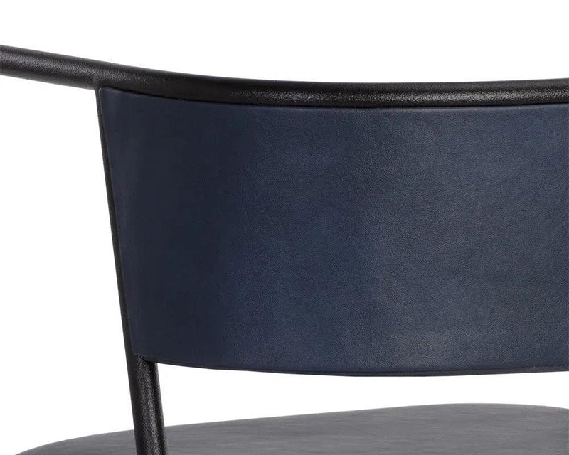 Brenan Leather Upholstered Elegant Dining Armchair