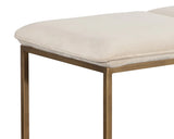 Alley Fabric Upholstered Backless Bench