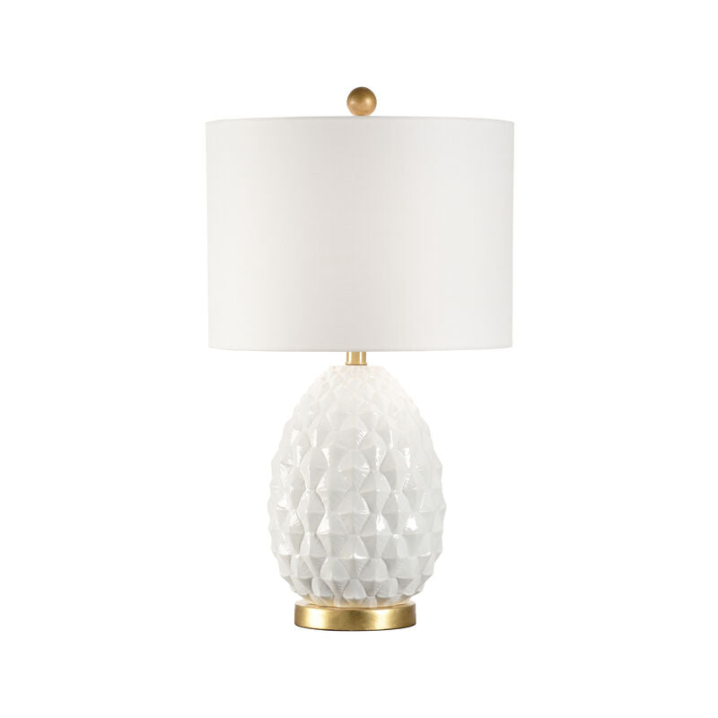 Olivia Ceramic Made With Gold Base Table Lamp