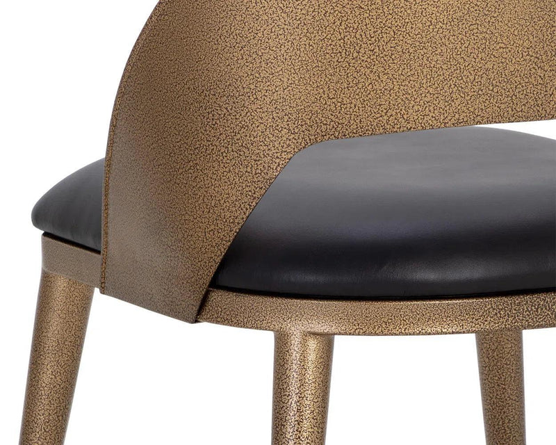 Dezirae Leather Upholstered Armless Dining Chair