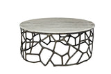 Sebastian Marble Topped Round Coffee Table