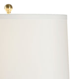 Classic White Round Shade Table Lamp