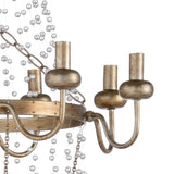 Ansley Silver Vintage Crystal Chandelier