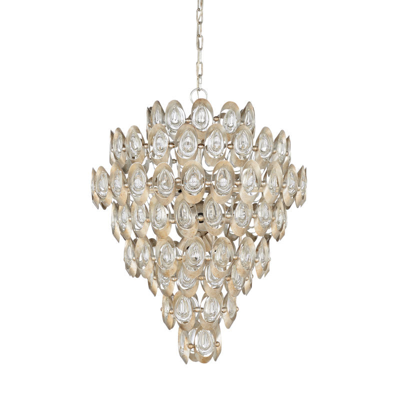 Elizabeth Iron Made Crystal Glow Chandelier