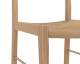 Bondi Rope Upholstered Wooden Counter Stool