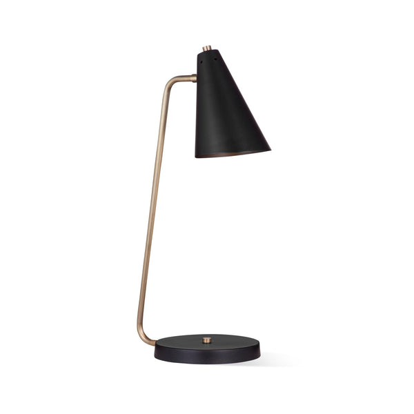 Inyo Iron and Brass Black Table Lamp