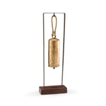 Rustic Patina Brass Bell Sculpture