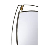 Roxy Iron Framed Wall Mirror-Wall Mirrors-Wildwood-LOOMLAN