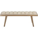 Farley Leather Charming Backless Bench - LOOMLAN - SUNPAN - Bedroom Benches