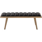 Farley Leather Charming Backless Bench - LOOMLAN - SUNPAN - Bedroom Benches