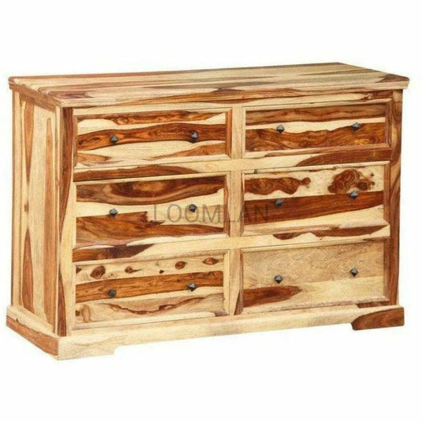 Farmhouse Double Dresser Chest of Drawers - LOOMLAN - LOOMLAN - Chests