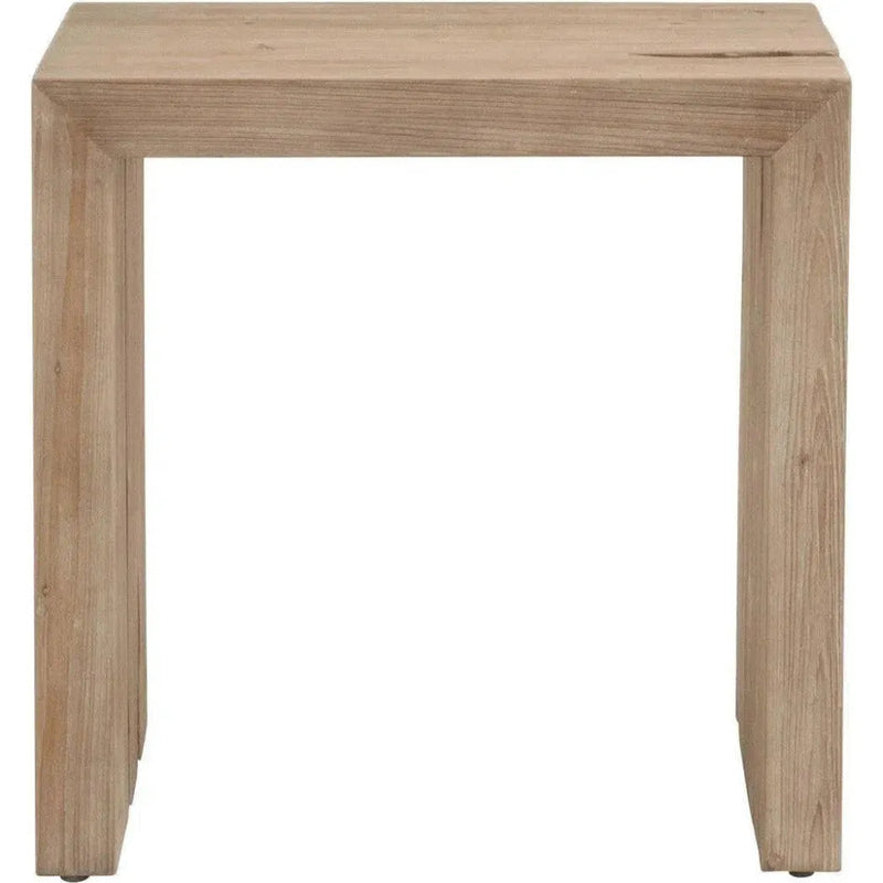 Farmhouse Reclaimed Wood End Table Reed - LOOMLAN - Essentials For Living - Side Tables