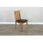 Farmhouse Slatback Chair with Cushion Seat - LOOMLAN - Sunny D - Dining Chairs