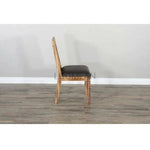 Farmhouse Slatback Chair with Cushion Seat - LOOMLAN - Sunny D - Dining Chairs