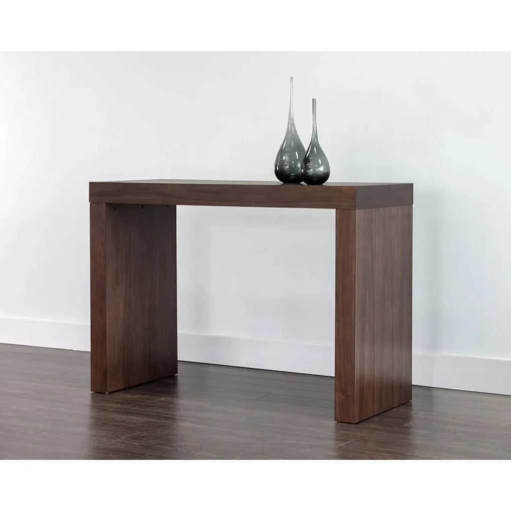 Faro Wooden Rectangular Bar Table - LOOMLAN - SUNPAN - Bar Tables