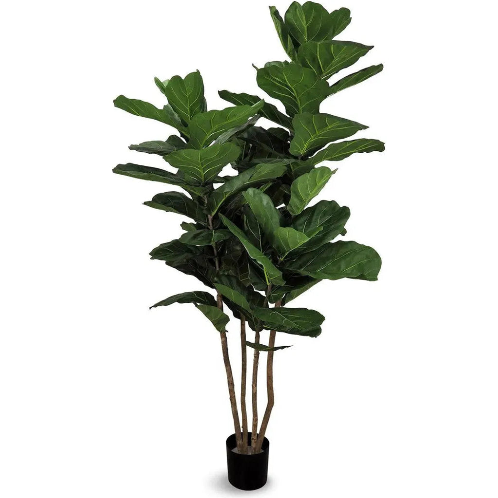 Faux Botanical Indoor Green Fiddle Leaf Fig - LOOMLAN - Artificial Trees