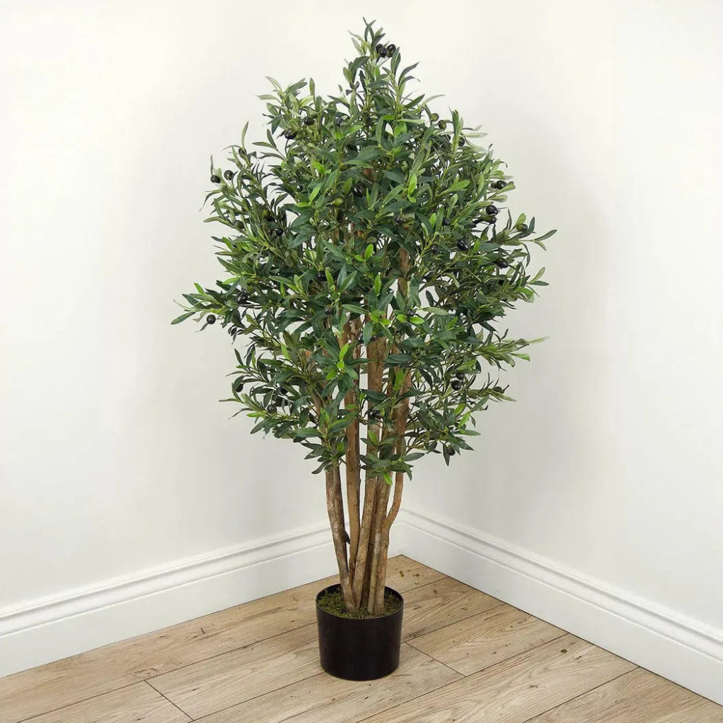 Faux Botanical Indoor Green Olive Tree - LOOMLAN - Artificial Trees