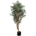 Faux Botanical Indoor Green Olive Tree - LOOMLAN - Artificial Trees