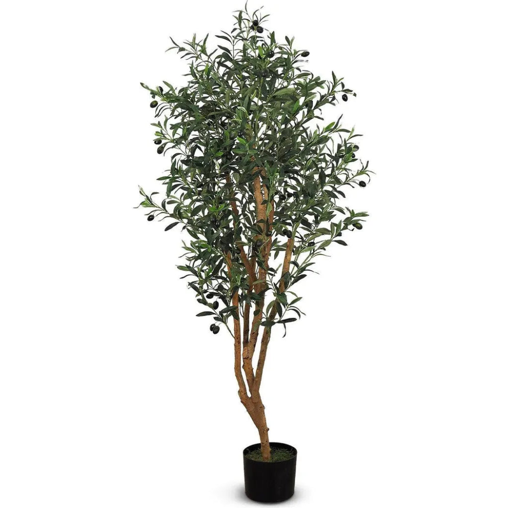 Faux Botanical Indoor Green Olive Tree - LOOMLAN - Artificial Trees