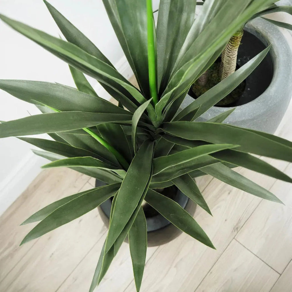 Faux Botanical Indoor Green Yucca - LOOMLAN - Potted Plants