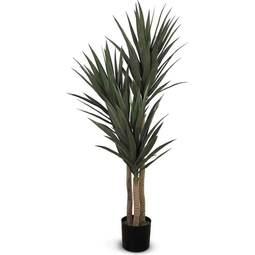 Faux Botanical Indoor Green Yucca - LOOMLAN - Potted Plants