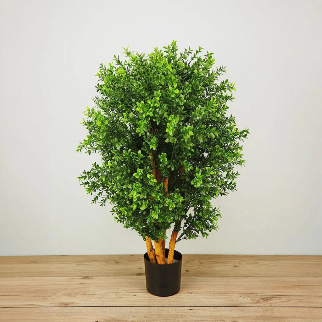 Faux Botanical Outdoor Green Boxwood Tree - LOOMLAN - Artificial Trees