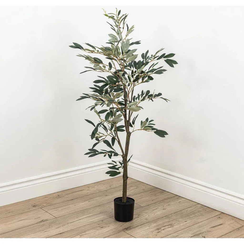 Faux Botanical Outdoor Green Olive Tree - LOOMLAN - Artificial Trees