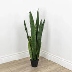 Faux Botanical Outdoor Green Sansevieria - LOOMLAN - Potted Plants