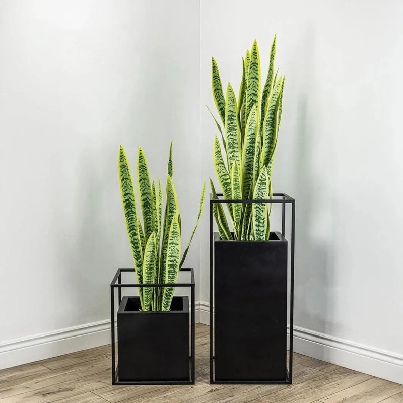 Faux Botanical Outdoor Green Sansevieria - LOOMLAN - Le Present - Potted Plants