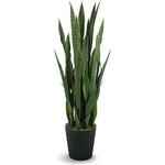 Faux Botanical Outdoor Green Sansevieria - LOOMLAN - Potted Plants