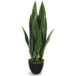 Faux Botanical Outdoor Green Sansevieria - LOOMLAN - Potted Plants