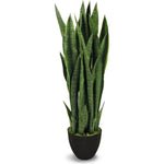 Faux Botanical Outdoor Green Sansevieria - LOOMLAN - Potted Plants