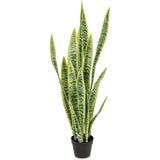 Faux Botanical Outdoor Green Sansevieria - LOOMLAN - Le Present - Potted Plants