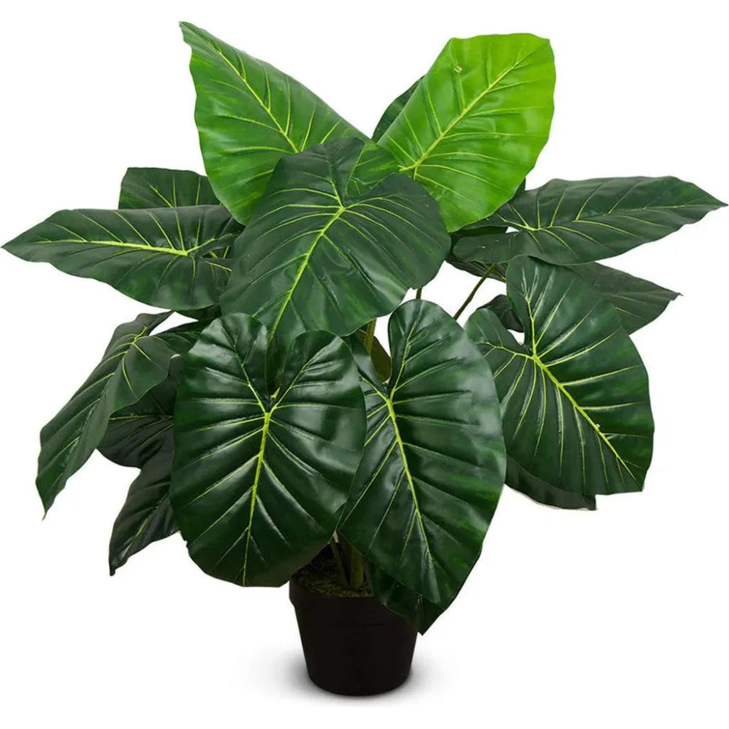 Faux Botanical Outdoor Green Taro - LOOMLAN - Potted Plants