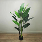 Faux Botanical Outdoor Green Traveler's Palm - LOOMLAN - Potted Plants