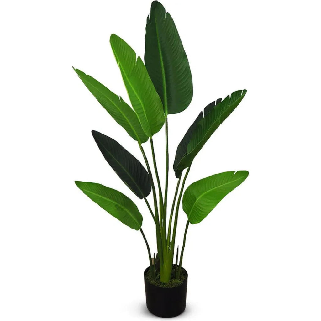 Faux Botanical Outdoor Green Traveler's Palm - LOOMLAN - Potted Plants