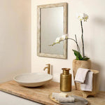 Faux Horn Rectangular Reversible Wall Mirror - Small - LOOMLAN - Jamie Young - Wall Mirrors