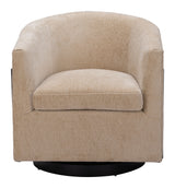 Hanko Golden Beige Swivel Chair