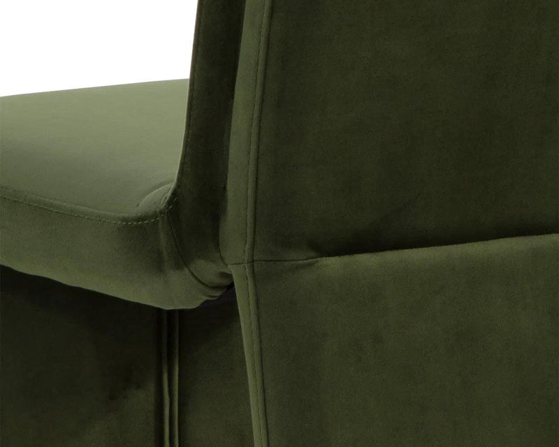 Cascata Leather Upholstered Dining Armchair