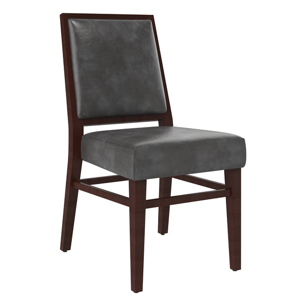 Citizen Dining Chair Overcast Grey Modern Faux Leather